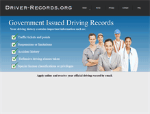 Tablet Screenshot of driver-records.org